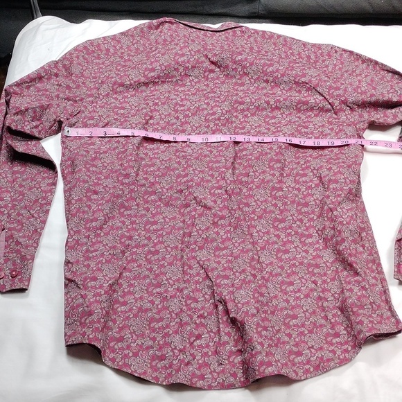 Steel & Jelly men's paisley long sleeved button down shirt size XL - Picture 10 of 13